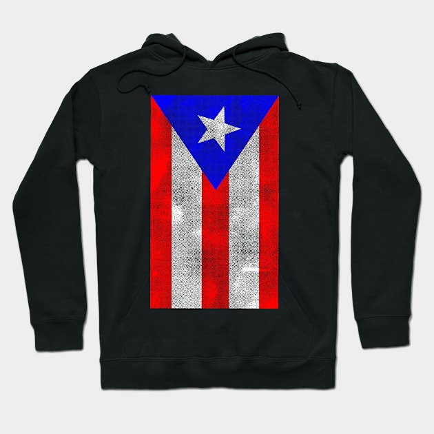 Puerto Rican Flag Distressed T-Shirt Hoodie by lucidghost